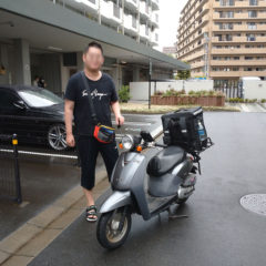 配達用車両のタイヤオイル